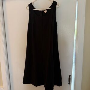 Merona Black Sleeveless A-Line Midi Dress
